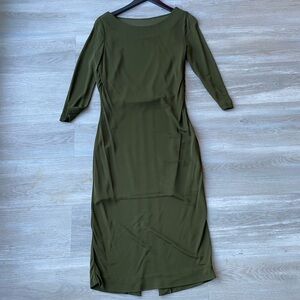 City Studio Long Sleeve Olive Dress